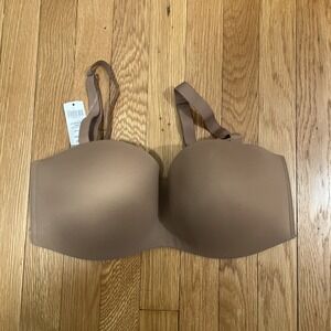 SOMA ENBLISS WIRELESS STAY PUT MULTI-WAY STRAPLESS BRA IN WARM AMBER SIENNA 38DD